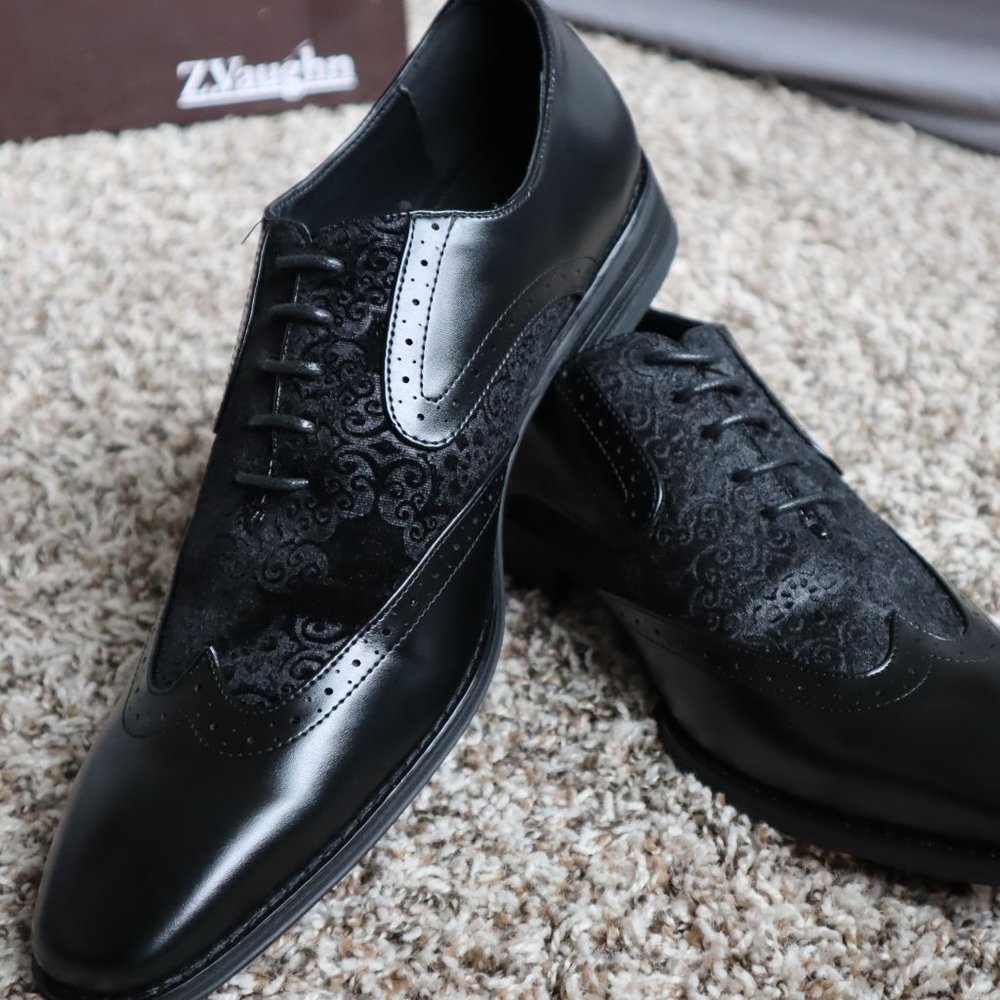 Z.Vaughn Black Men's Dress Shoes Size 9.5